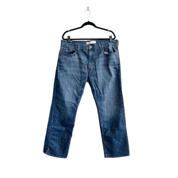 Signature Levi Strauss & Co. Mens Denim Jeans S61 Relaxed Blue Wash Size 38 - Picture 2 of 11